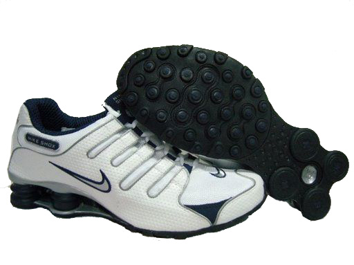 Womens Nike Shox Nz Mesh Up Shoes White Black - Click Image to Close